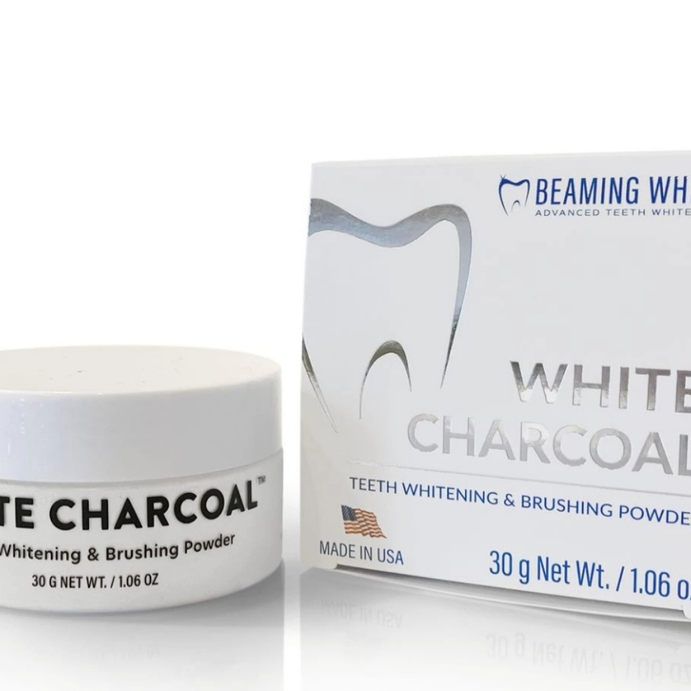 Teeth whitening white charcoal